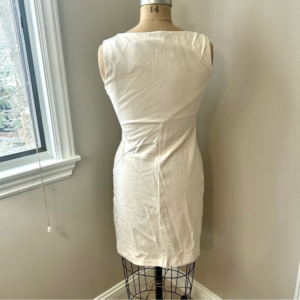 Women’s Nanette Lepore “Take a Bet” Cream Knit Shift Dress w/Black Bow Sz 8 NWT! - Picture 7 of 16